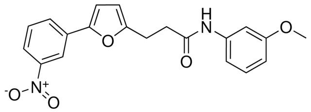 N-(3-METHOXYPHENYL)-3-(5-(3-NITROPHENYL)-2-FURYL)PROPANAMIDE