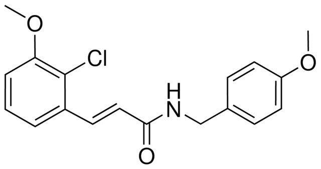 3-(2-CHLORO-3-METHOXYPHENYL)-N-(4-METHOXYBENZYL)-2-PROPENAMIDE