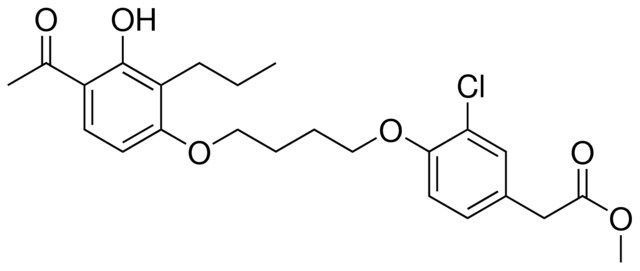 METHYL [4-[4-(4-ACETYL-3-HYDROXY-2-PROPYLPHENOXY)BUTOXY]-3-CHLOROPHENYL]ACETATE