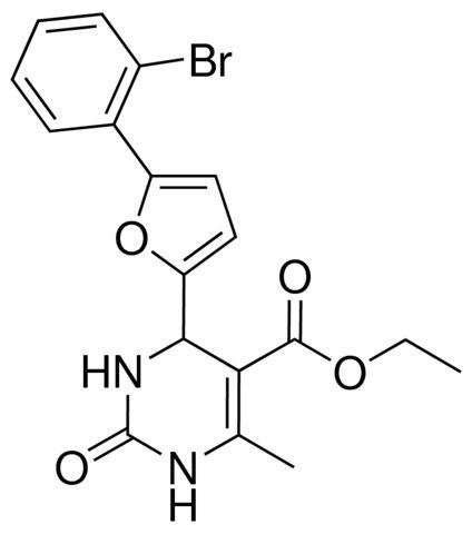 ETHYL 4-(5-(2-BROMOPHENYL)-2-FURYL)-6-METHYL-2-OXO-1,2,3,4-TETRAHYDRO-5-PYRIMIDINECARBOXYLATE