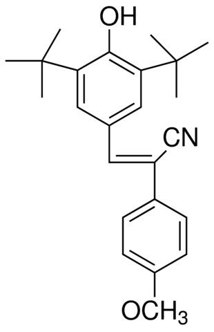 3-(3,5-DITERT-BUTYL-4-HYDROXYPHENYL)-2-(4-METHOXYPHENYL)-2-PROPENENITRILE