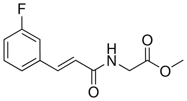 METHYL ((3-(3-FLUOROPHENYL)-2-PROPENOYL)AMINO)ACETATE