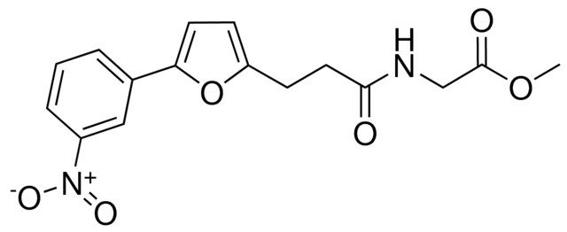 METHYL ((3-(5-(3-NITROPHENYL)-2-FURYL)PROPANOYL)AMINO)ACETATE