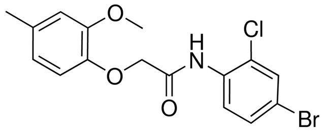 N-(4-BROMO-2-CHLOROPHENYL)-2-(2-METHOXY-4-METHYLPHENOXY)ACETAMIDE