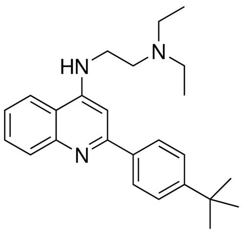 N(1)-(2-(4-TERT-BUTYLPHENYL)-4-QUINOLINYL)-N(2),N(2)-DIETHYL-1,2-ETHANEDIAMINE