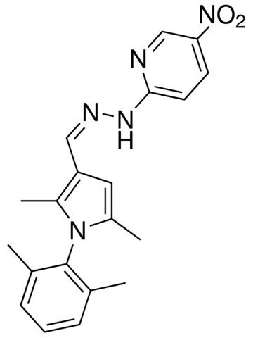 N-[1-[1-(2,6-DIMETHYL-PHENYL)-2,5-DIMETHYL-1H-PYRROL-3-YL]-METH-(Z)-YLIDENE]-N'-(5-NITRO-PYRIDIN-2-YL)-HYDRAZINE