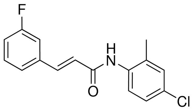 N-(4-CHLORO-2-METHYLPHENYL)-3-(3-FLUOROPHENYL)-2-PROPENAMIDE