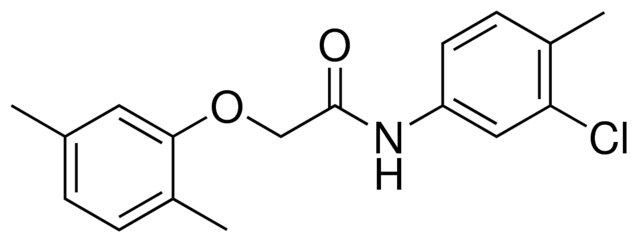 N-(3-CHLORO-4-METHYLPHENYL)-2-(2,5-DIMETHYLPHENOXY)ACETAMIDE