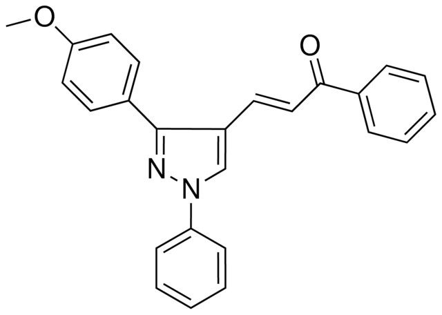 (2E)-3-[3-(4-METHOXYPHENYL)-1-PHENYL-1H-PYRAZOL-4-YL]-1-PHENYL-2-PROPEN-1-ONE