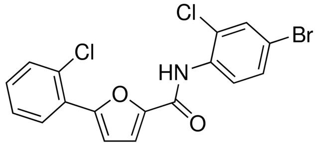 N-(4-BROMO-2-CHLOROPHENYL)-5-(2-CHLOROPHENYL)-2-FURAMIDE