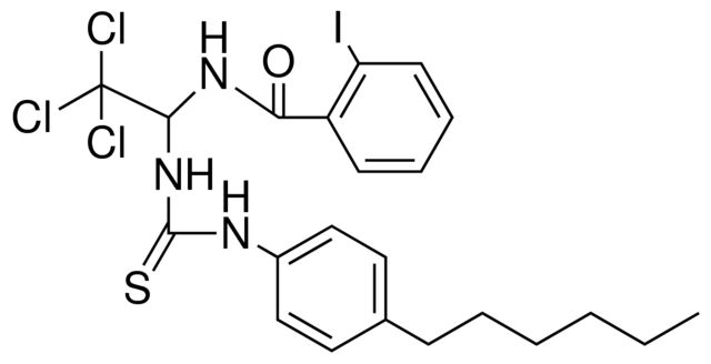 2-IODO-N-(2,2,2-TRICHLORO-1-(3-(4-HEXYL-PHENYL)-THIOUREIDO)-ETHYL)-BENZAMIDE