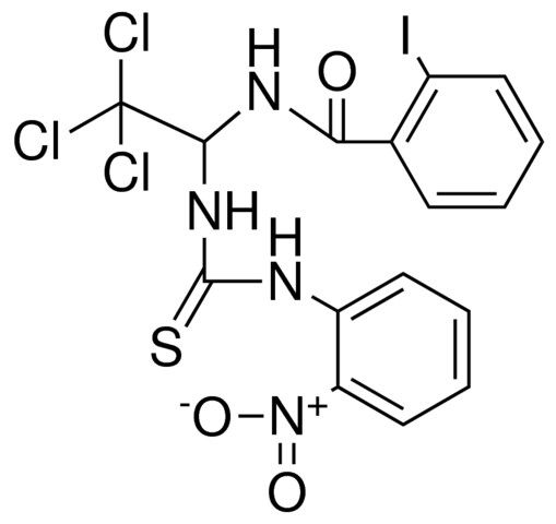 2-IODO-N-(2,2,2-TRICHLORO-1-(3-(2-NITRO-PHENYL)-THIOUREIDO)-ETHYL)-BENZAMIDE