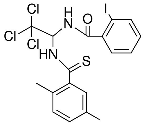 2-IODO-N-(2,2,2-TRICHLORO-1-(2,5-DIMETHYL-THIOBENZOYLAMINO)-ETHYL)-BENZAMIDE