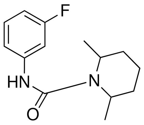 2,6-DIMETHYL-1-(N-(3-FLUOROPHENYL)CARBAMOYL)PIPERIDINE