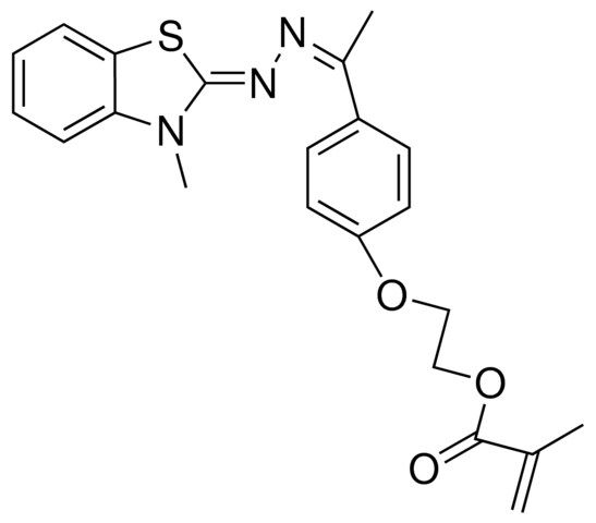 3-METHYL-2-BENZOTHIAZOLINONE, AZINE WITH 4'(2-(ME-ACRYLOYL-O)ETHOXY)ACETOPHENONE