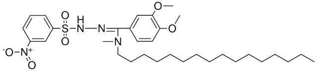 3-NITROBENZENESULFONIC ACID (A-(N-METHYLHEXADECYLAMINO)VERATRYLIDENE)HYDRAZIDE