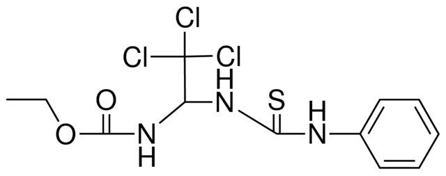 (2,2,2-TRICHLORO-1-(3-PHENYL-THIOUREIDO)-ETHYL)-CARBAMIC ACID ETHYL ESTER