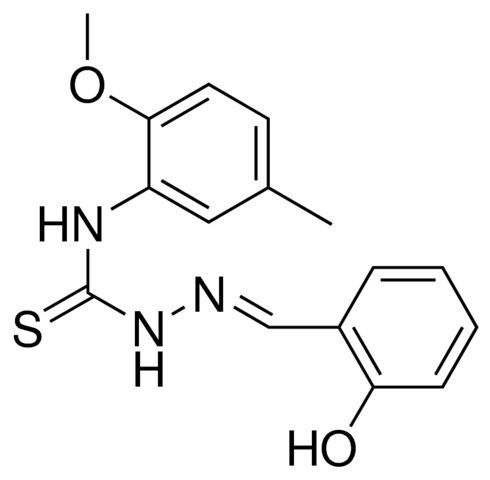 1-(2-HYDROXYBENZYLIDENE)-4-(2-METHOXY-5-METHYLPHENYL)-3-THIOSEMICARBAZIDE