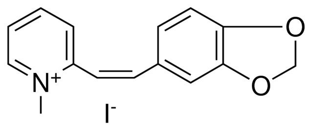 1-METHYL-2-(3,4-(METHYLENEDIOXY)-STYRYL)-PYRIDINIUM IODIDE