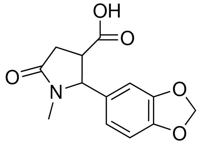 2-(1,3-BENZODIOXOL-5-YL)-1-METHYL-5-OXO-3-PYRROLIDINECARBOXYLIC ACID