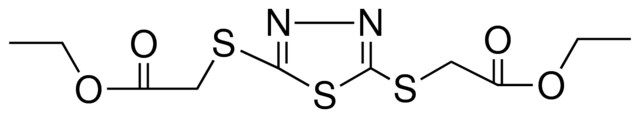 ETHYL ({5-[(2-ETHOXY-2-OXOETHYL)SULFANYL]-1,3,4-THIADIAZOL-2-YL}SULFANYL)ACETATE