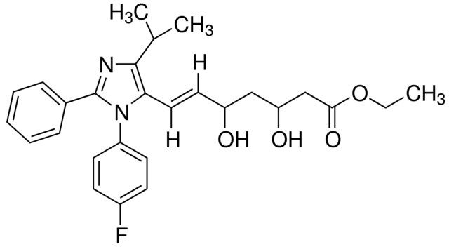 ETHYL (4-FLUOROPHENYL-ISOPROPYL-2-PHENYLIMIDAZOL-5-YL)DIHYDROXY-6-HEPTENOATE