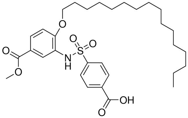 METHYL 3-(4-CARBOXYPHENYLSULFONAMIDO)-4-HEXADECYLOXYBENZOATE