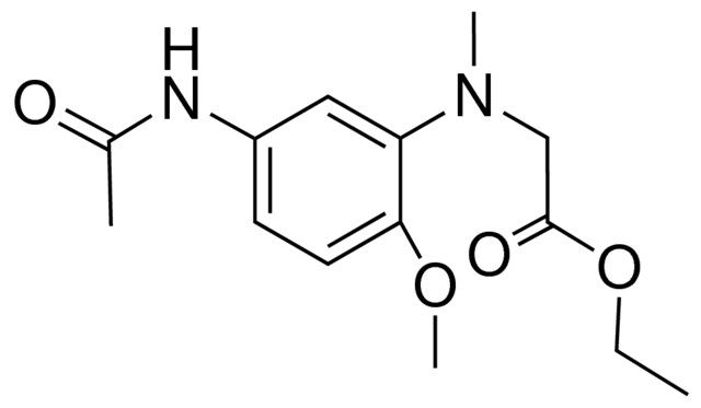 N-(5-ACETAMIDO-2-METHOXYPHENYL)-N-METHYLGLYCINE ETHYL ESTER