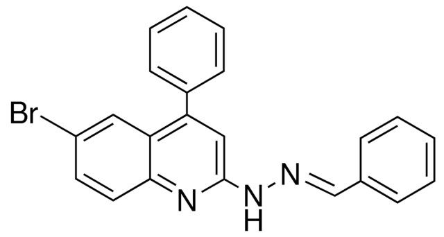 N-BENZYLIDENE-N'-(6-BROMO-4-PHENYL-QUINOLIN-2-YL)-HYDRAZINE