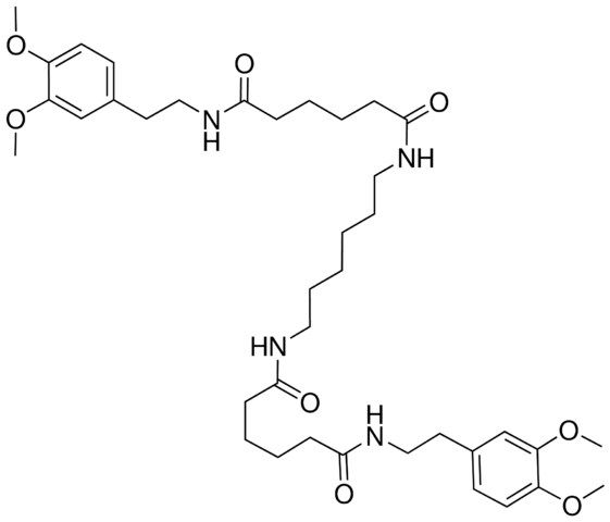 N,N''-HEXAMETHYLENEBIS(N'-(2-(3,4-DIMETHOXYPHENYL)ETHYL)HEXANEDIAMIDE)