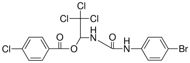 4-CHLORO-BENZOIC ACID 1-(3-(4-BROMO-PHENYL)-UREIDO)-2,2,2-TRICHLORO-ETHYL ESTER