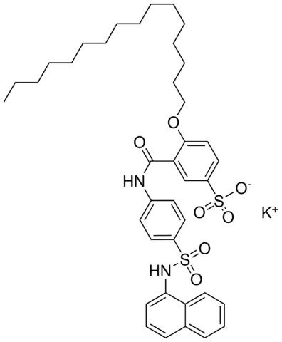 4-HEXADECYLOXY-3-(4-(1-NAPHTHYLSULFAMOYL)PH-CARBAMOYL)BENZENESULFONIC ACID, K