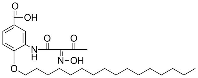 4-HEXADECYLOXY-3-(2-(HYDROXYIMINO)-ACETOACETAMIDO)-BENZOIC ACID