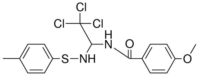 4-METHOXY-N-(2,2,2-TRICHLORO-1-P-TOLYLSULFANYLAMINO-ETHYL)-BENZAMIDE