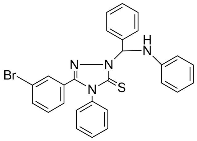 5-(3-BR-PH)-4-PH-2-(PH-PHENYLAMINO-METHYL)-2,4-DIHYDRO-(1,2,4)TRIAZOLE-3-THIONE