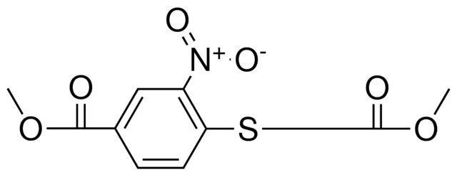 4-METHOXYCARBONYLMETHYLSULFANYL-3-NITRO-BENZOIC ACID METHYL ESTER