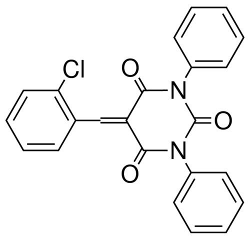 5-(2-CHLORO-BENZYLIDENE)-1,3-DIPHENYL-PYRIMIDINE-2,4,6-TRIONE