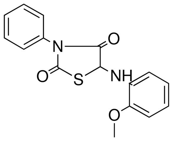 5-(2-METHOXY-PHENYLAMINO)-3-PHENYL-THIAZOLIDINE-2,4-DIONE