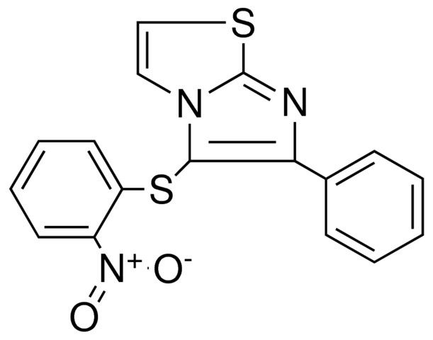 5-(2-NITRO-PHENYLSULFANYL)-6-PHENYL-IMIDAZO(2,1-B)THIAZOLE