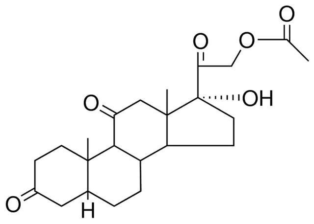 17ALPHA,21-DIHYDROXY-5BETA-PREGNANE-3,11,20-TRIONE 21-ACETATE