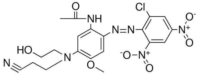 2'(2CHLORO46DINITROPHENYLAZO)5'((2CYANOETHYL)(2-OH-ET)AMINO)4'METHOXYACETANILIDE