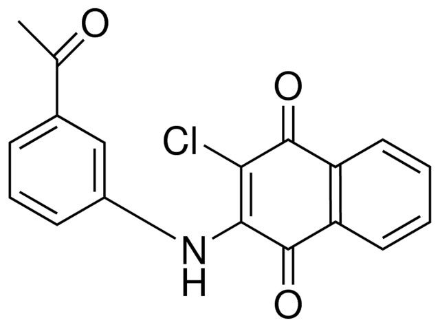 2-(3-ACETYLANILINO)-3-CHLORO-1,4-NAPHTHOQUINONE