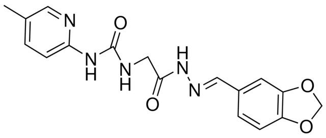 2-(3-(5-METHYL-2-PYRIDYL)UREIDO)ACETIC (PIPERONYLMETHYLENE)HYDRAZIDE