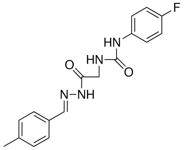 2-(3-(4-FLUOROPHENYL)UREIDO)ACETIC (4-METHYLBENZYLIDENE)HYDRAZIDE