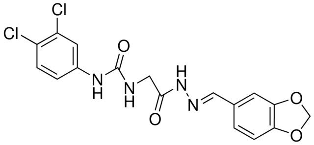 2-(3,4-DICHLOROPHENYLUREIDO)ACETIC ACID PIPERONYLIDENE HYDRAZIDE