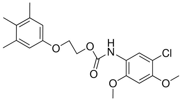 2-(3,4,5-TRIMETHYLPHENOXY)ETHYL N-(5-CHLORO-2,4-DIMETHOXYPHENYL)CARBAMATE