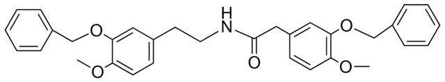 2-(3-BENZYLOXY-4-MEO-PH)-N-(2-(3-BENZYLOXY-4-METHOXY-PHENYL)-ETHYL)-ACETAMIDE