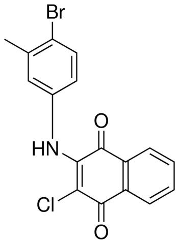 2-(4-BROMO-3-METHYLANILINO)-3-CHLORO-1,4-NAPHTHOQUINONE