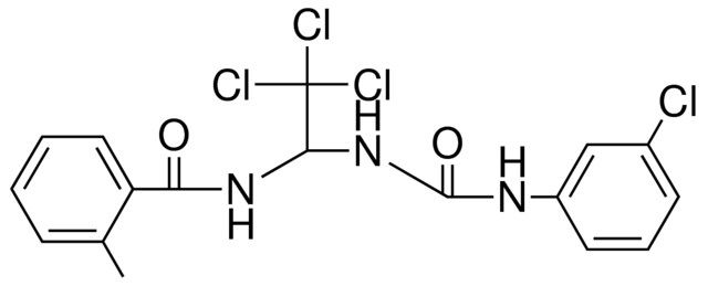 2-METHYL-N-(2,2,2-TRICHLORO-1-(3-(3-CHLORO-PHENYL)-UREIDO)-ETHYL)-BENZAMIDE