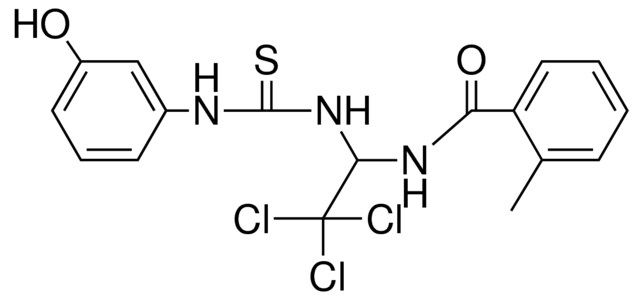 2-METHYL-N-(2,2,2-TRICHLORO-1-(3-(3-HYDROXY-PHENYL)-THIOUREIDO)-ETHYL)-BENZAMIDE